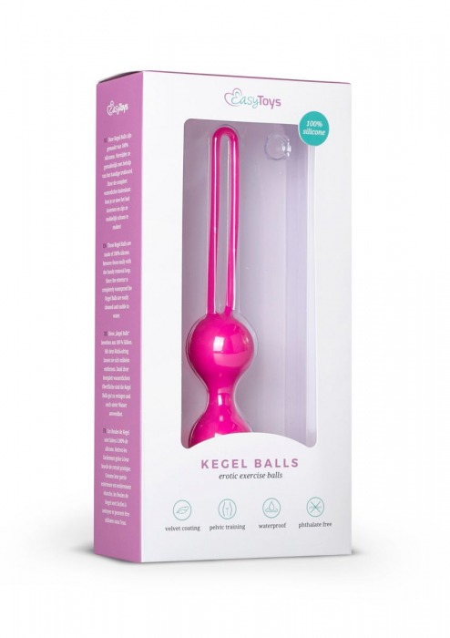 Розовые вагинальный шарики Kegel Balls - EDC