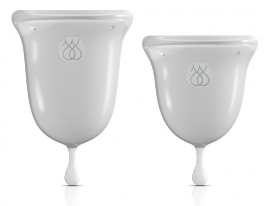 Набор из 2 прозрачных менструальных чаш Intimate Care Menstrual Cups - Pipedream - купить с доставкой в Екатеринбурге