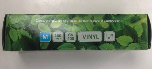 Виниловые перчатки SunViv размера М - 100 шт.(50 пар) - Rubber Tech Ltd - купить с доставкой в Екатеринбурге