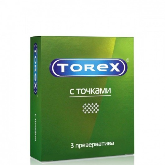 Текстурированные презервативы Torex  С точками  - 3 шт. - Torex - купить с доставкой в Екатеринбурге