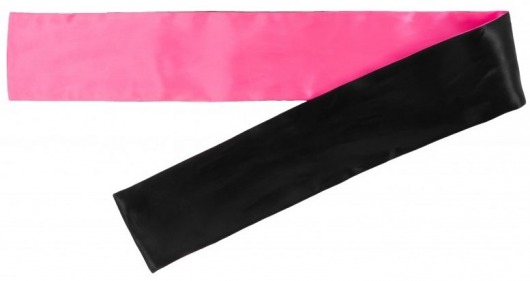 Набор из 5 черно-розовых атласных лент для связывания - Джага-Джага - купить с доставкой в Екатеринбурге