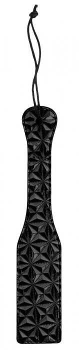 Черная шлепалка Luxury Paddle - 31,5 см. - Shots Media BV - купить с доставкой в Екатеринбурге