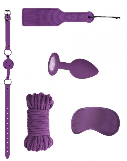 Фиолетовый игровой набор Introductory Bondage Kit №5 - Shots Media BV - купить с доставкой в Екатеринбурге