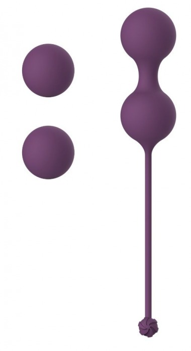 Набор фиолетовых вагинальных шариков Love Story Diva - Lola Games