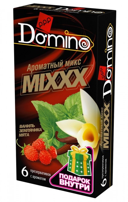 Ароматизированные презервативы DOMINO  Ароматный микс  - 6 шт. - Domino - купить с доставкой в Екатеринбурге