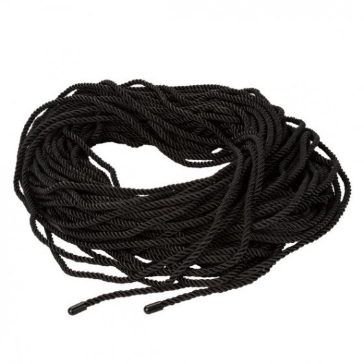 Черная веревка для шибари BDSM Rope - 50 м. - California Exotic Novelties - купить с доставкой в Екатеринбурге