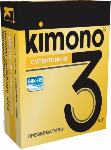 Супертонкие презервативы KIMONO - 3 шт. - Kimono - купить с доставкой в Екатеринбурге