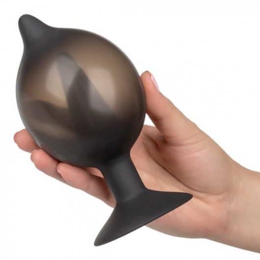 Расширяющаяся анальная пробка со съемным шлангом Medium Silicone Inflatable Plug - 10,75 см. - California Exotic Novelties