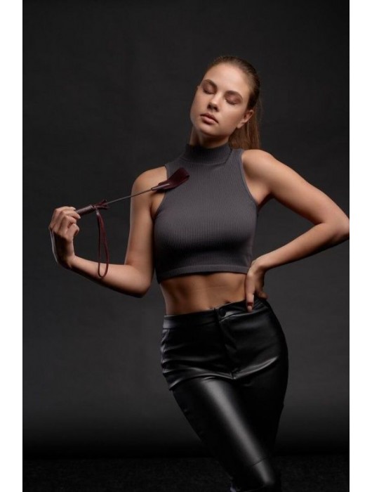 Бордовый стек Ladys Arsenal - 24 см. - БДСМ Арсенал - купить с доставкой в Екатеринбурге