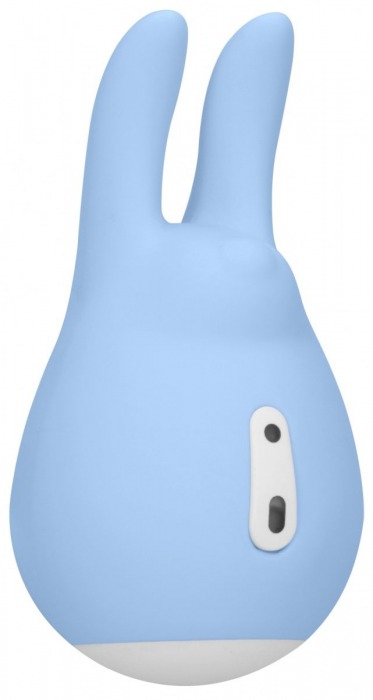 Голубой клиторальный стимулятор Love Bunny - 9,4 см. - Shots Media BV