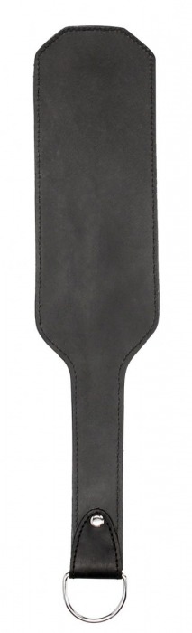 Черная шлепалка Leather Vampire Paddle - 41 см. - Shots Media BV - купить с доставкой в Екатеринбурге