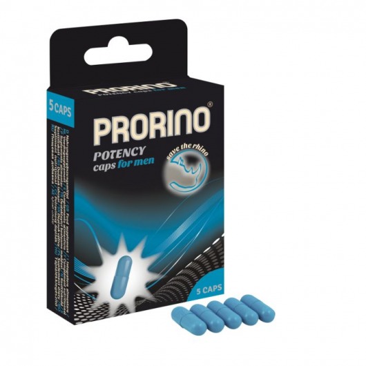 БАД для мужчин ero black line PRORINO Potency Caps for men - 5 капсул - Ero - купить с доставкой в Екатеринбурге