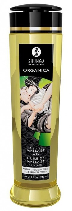 Массажное масло без аромата Organica - 240 мл. - Shunga - купить с доставкой в Екатеринбурге
