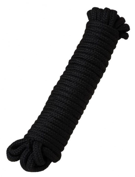 Черная текстильная веревка для бондажа - 1 м. - Штучки-дрючки - купить с доставкой в Екатеринбурге