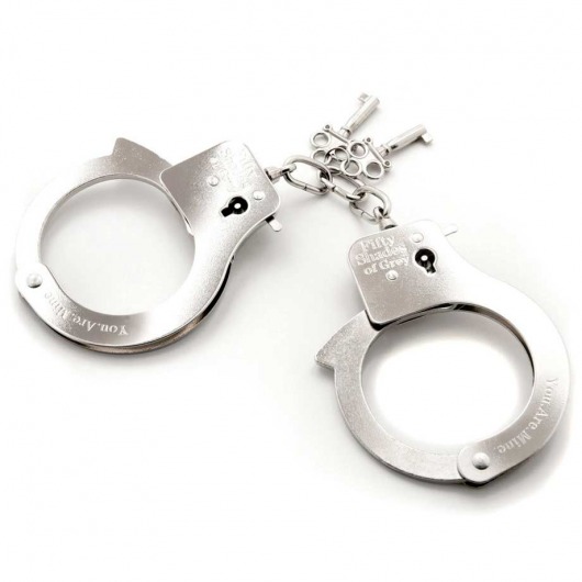 Металлические наручники Metal Handcuffs - Fifty Shades of Grey - купить с доставкой в Екатеринбурге