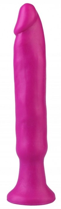 Фиолетовый анальный стимулятор без мошонки - 14 см. - Джага-Джага