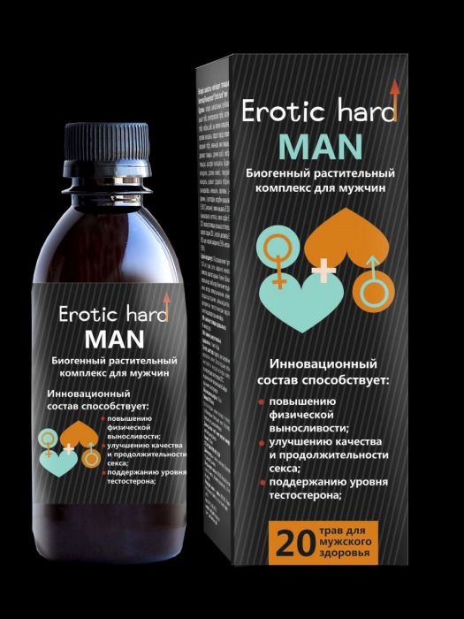 Мужской биогенный концентрат для усиления эрекции Erotic hard Man - 250 мл. - Erotic Hard - купить с доставкой в Екатеринбурге