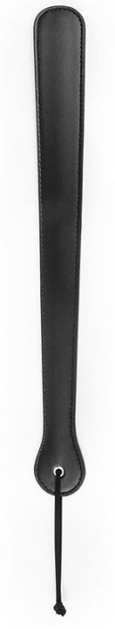 Черная гладкая классическая шлепалка с ручкой - 48 см. - Bior toys - купить с доставкой в Екатеринбурге