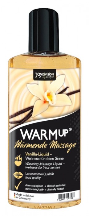 Массажное масло с ароматом ванили WARMup vanilla - 150 мл. - Joy Division - купить с доставкой в Екатеринбурге