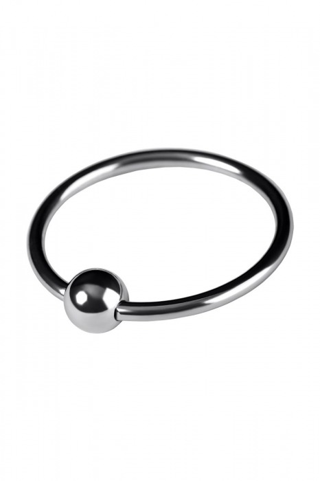 Серебристое кольцо на пенис с шариком - ToyFa - в Екатеринбурге купить с доставкой