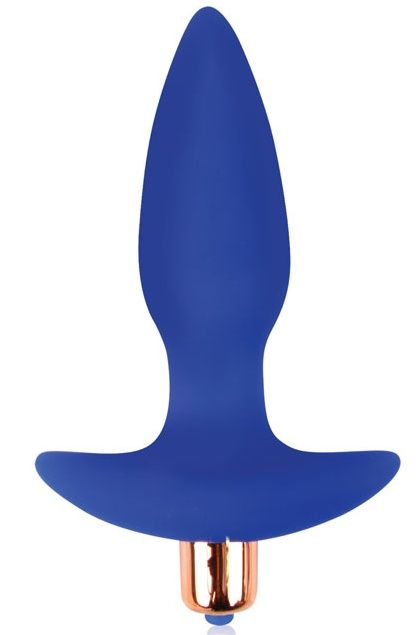 Синяя коническая анальная пробка Sweet Toys - 10,5 см. - Bior toys