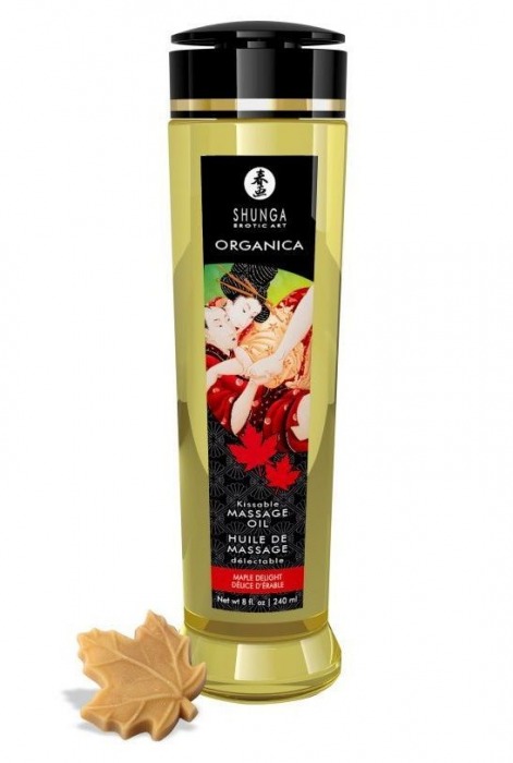 Массажное масло с ароматом кленового сиропа Organica Maple Delight - 240 мл. - Shunga - купить с доставкой в Екатеринбурге