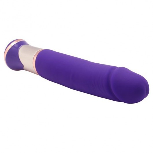 Фиолетовый перезаряжаемый вибратор ECSTASY Deluxe Greedy Dong - 19,5 см. - Howells