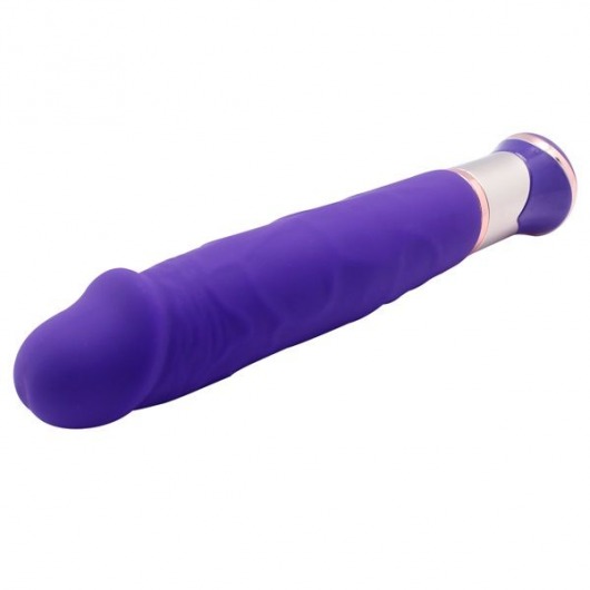 Фиолетовый вибратор ECSTASY Deluxe Rowdy Dong - 21,5 см. - Howells