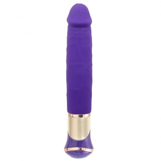 Фиолетовый вибратор ECSTASY Deluxe Rowdy Dong - 21,5 см. - Howells