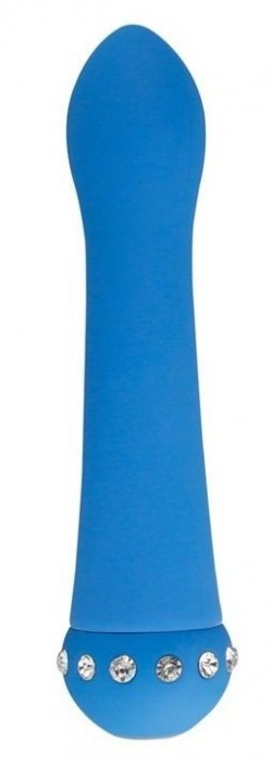 Голубой вибратор SPARKLE SUCCUBI  BLISS CARESSING VIBE - 14,2 см. - Howells