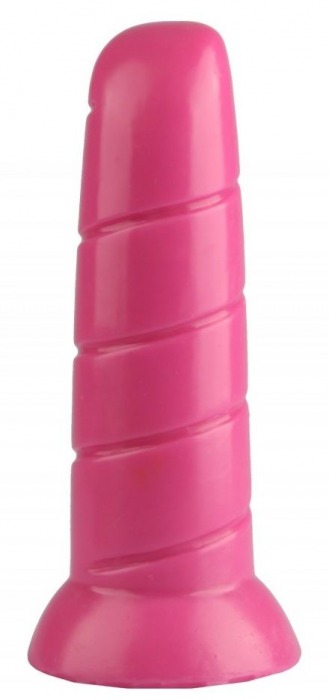 Розовая винтообразная анальная втулка - 19,5 см. - Джага-Джага