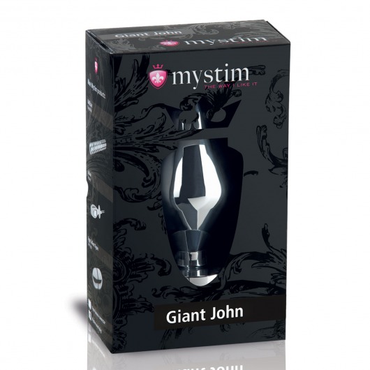 Анальный электростимулятор Giant John размера XXL - 16 см. - MyStim - купить с доставкой в Екатеринбурге