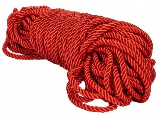 Красная веревка для связывания BDSM Rope - 30 м. - California Exotic Novelties - купить с доставкой в Екатеринбурге