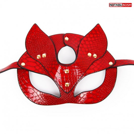 Красная игровая маска с ушками - Notabu - купить с доставкой в Екатеринбурге