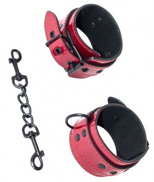 Красно-черные наручники Bizzare - Lola Games - купить с доставкой в Екатеринбурге