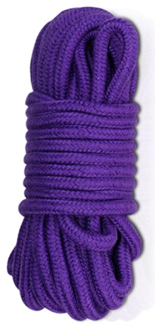 Фиолетовая верёвка для любовных игр - 10 м. - Lovetoy - купить с доставкой в Екатеринбурге