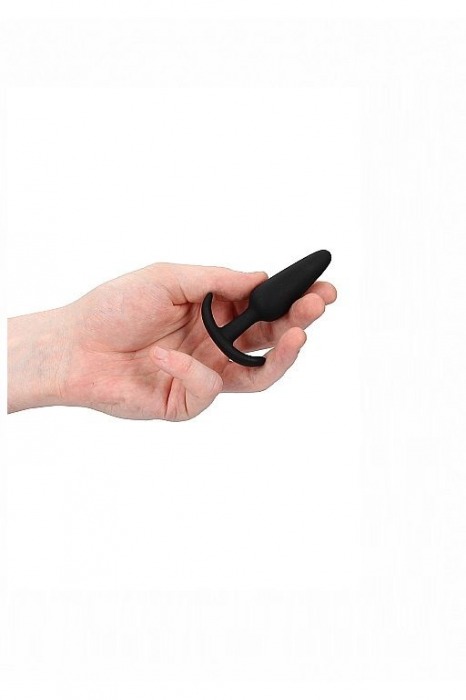 Черная анальная пробка для ношения Slim Butt Plug - 8,3 см. - Shots Media BV