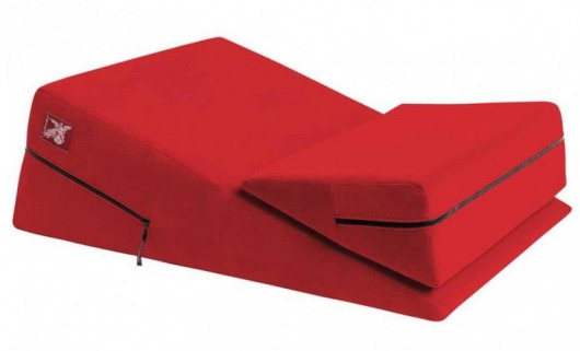 Красная подушка для секса из двух частей Liberator Wedge/Ramp Combo - Liberator - купить с доставкой в Екатеринбурге