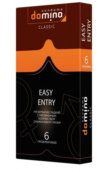 Презервативы с увеличенным количеством смазки DOMINO Easy Entry - 6 шт. - Domino - купить с доставкой в Екатеринбурге