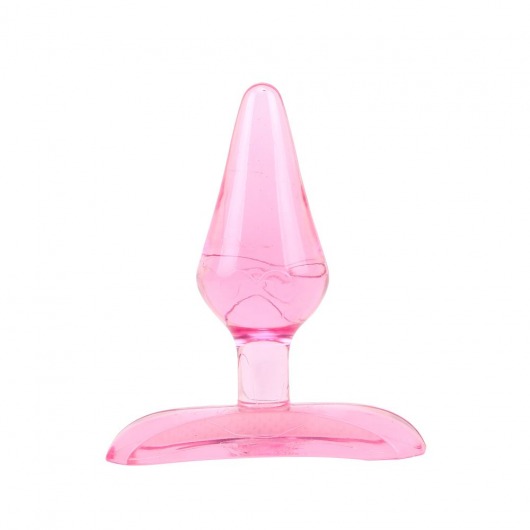 Розовая анальная пробка Gum Drops Plug - 6,6 см. - Chisa