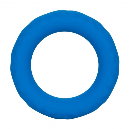 Синее эрекционное кольцо Link Up Ultra-Soft Max - California Exotic Novelties - в Екатеринбурге купить с доставкой