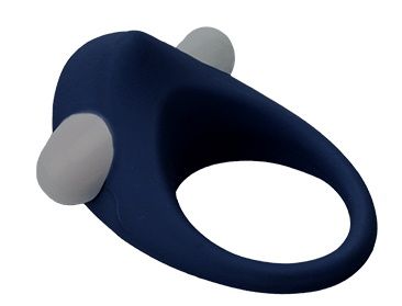 Гладкое синее эрекционное виброкольцо STIMU RING - Dream Toys - в Екатеринбурге купить с доставкой