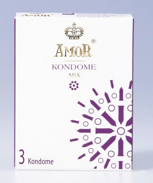Микс-набор презервативов AMOR Mix - 3 шт. - AMOR - купить с доставкой в Екатеринбурге