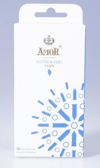 Супертонкие презервативы AMOR Thin - 15 шт. - AMOR - купить с доставкой в Екатеринбурге