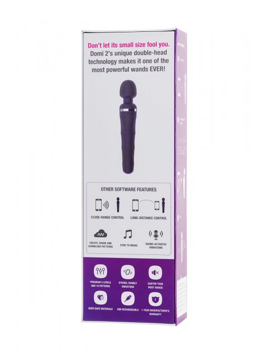 Черный вибромассажер Lovense Domi 2 - 23,3 см. - Lovense