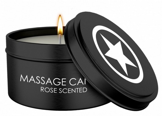 Массажная свеча с ароматом розы Massage Candle - Shots Media BV - купить с доставкой в Екатеринбурге