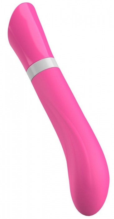 Розовый G-стимулятор с вибрацией Bgood Deluxe Curve - 19,3 см. - B Swish