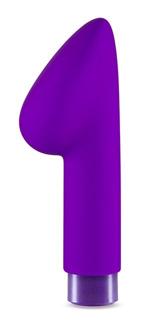 Фиолетовый вибромассажер B4 - 13,97 см. - Blush Novelties