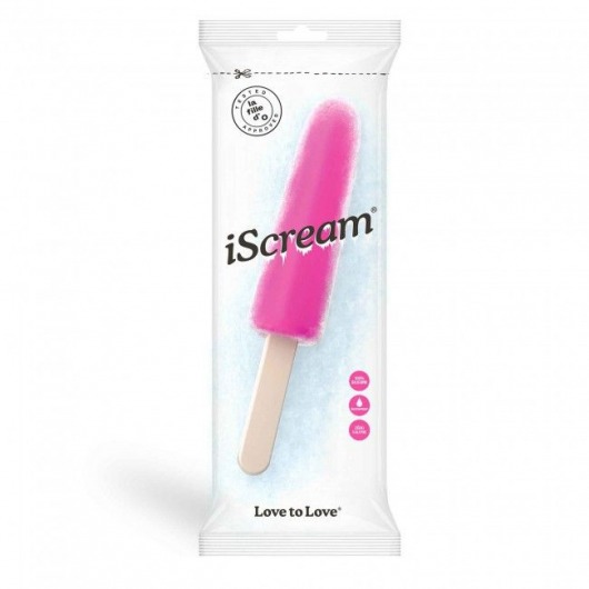 Ярко-розовый фаллоимитатор iScream Dildo - 22,5 см. - Love to Love - купить с доставкой в Екатеринбурге