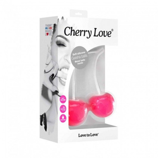 Ярко-розовые вагинальные шарики Cherry Love - Love to Love